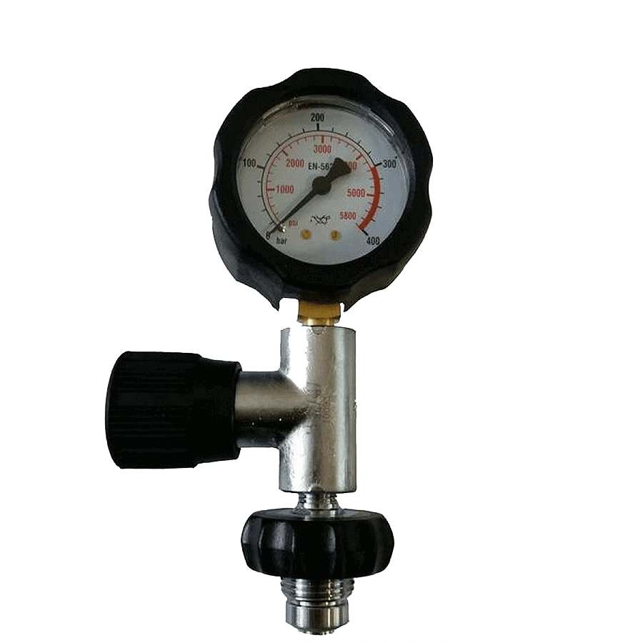 Polaris Flaschenprüfmanometer DIN 300bar
