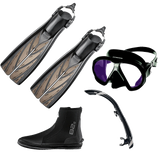 Atomic Splitfin + Sub Frame ARC + Schnorchel + Boots