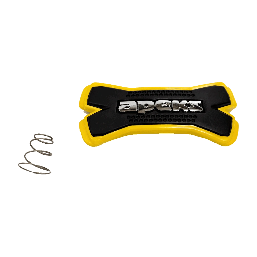 Apeks XTX Luftduschenknopf mit Feder gelb