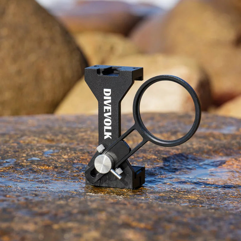Divevolk Klammer M67 Linsenhalter - Clamp mit 67mm Lens Adapter