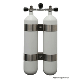 Polaris Tauchflasche 7l Doppelgerät
