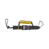 Spiralkabel mit Edelstahl Karabiner