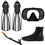 TSM Diving Flossen + Maske + Schnorchel + Boots