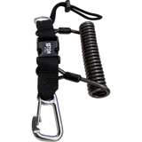 TSM Diving Spiralkabel mit Edelstahl Karabiner