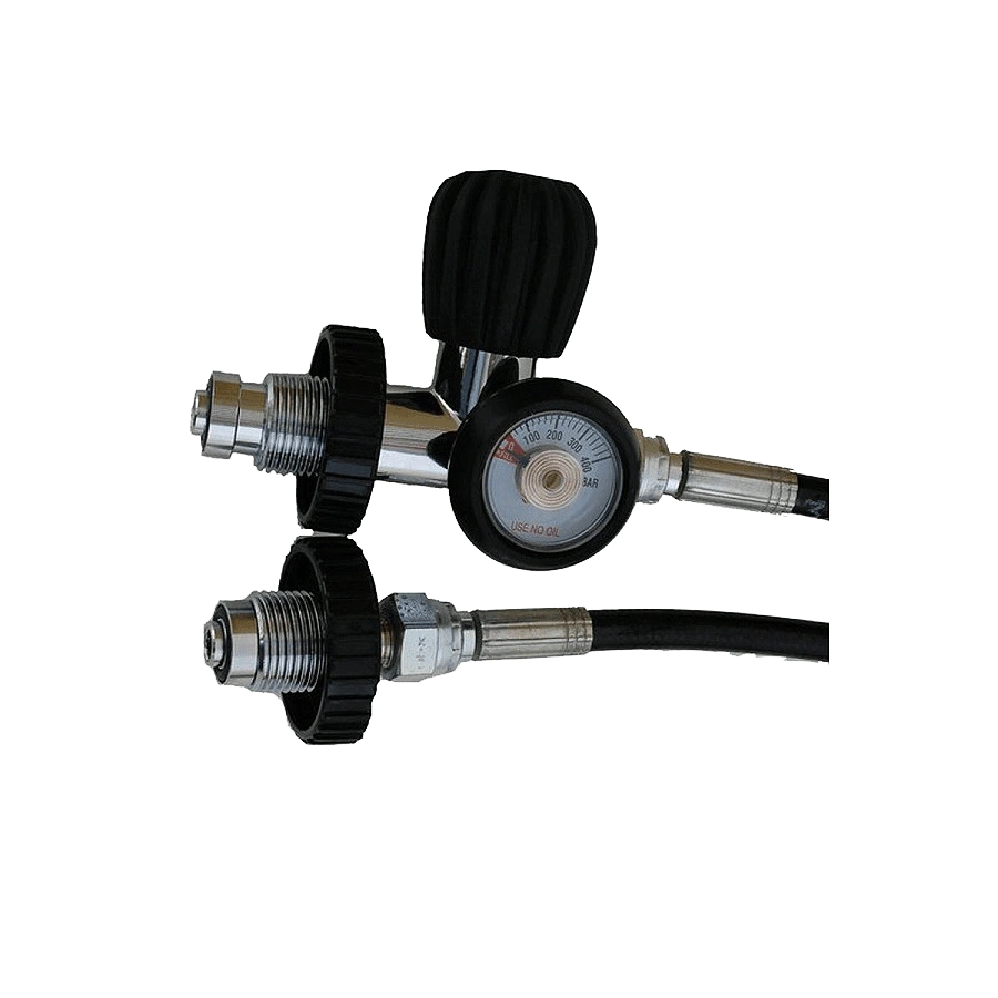 Polaris Überströmschlauch 300bar mit Manometer